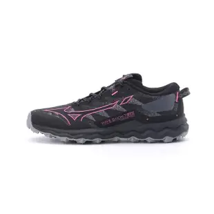 【MIZUNO 美津濃】WAVE DAICHI 7 GORE-TEX 慢跑鞋 黑桃 女鞋 J1GK225621