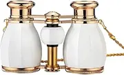 High Power Binoculars, 4X30 Binocular Telescope,Theater Glass Retro Binocular with Chain Telescopio Lady Gifts Gold,for Indoor/Outdoor-C
