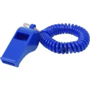 HILLMAN Plastic Assorted Sporting Whistle Wrist Coil Keychain 1 Pk