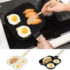 Egg Frying Pan 3 in 1 Egg Skillet with Wooden Handle Aluminum Alloy ManAn