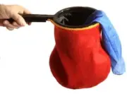 CHANGE BAG STANDARD RED WITH ZIPPER BY BAZAR DE MAGIA MAGIC TRICK ILLUSION STAGE