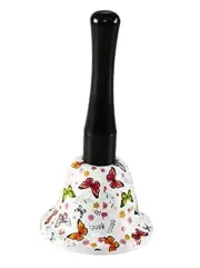 Butterfly Hand Held Call Bell - Ringing Bell with Handle for School,