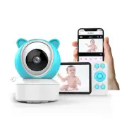 1080P Remote Video Intercom 8 Lullabies Motion Cry Detector Feeder Reminder WiFi IP Baby Monitor Surveillance Camera