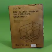 Pull Out Trash Can Under Cabinet with Push to Open Slides, Heavy Duty Under S...