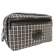 Toiletry Travel Bag Medium Mens Holdall Brown DC Danielle Tuscany Striped