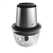 WMF Kult X Edition Electric Chopper with Glass Container, Flash Chopper 320 W, 2 Speed Levels, Large Mixing Container, Cromargan Matt