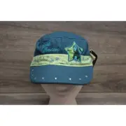 Disney Channel Hat Girls Adjustable Cap Strap Back Blue Green Military Casual