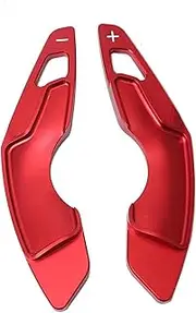 Car Steering Wheel Shift Paddles for RC 200t NX 300 is 250 300 2014-2015-2016-2017-2018-2019-2020 Car Steering Wheel Shift Paddle Cover Shift Extension Rod HTEOPOEKFR(Red)