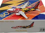 Pre-Built Model Aircraft Scale Highly Detailed Replica Aircraft 1:400 8CM for Southwest Airlines B737-700 N214WN Finished Alloy Airplane Miniature Airplane Model