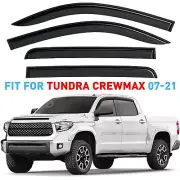 Rain Guards Vent Visors Shade for 07-21 Toyota Tundra CrewMax