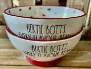 NEW Rae Dunn Harry Potter BERTIE BOTT’S EVERY FLAVOUR BEANS Cereal Bowls (2)