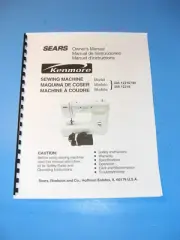 Kenmore 385.12216790 Sewing Machine Instruction Manual - Printed