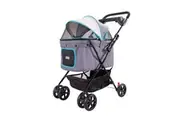 Ibiyaya Easy Strolling Pet Buggy Pram, Simple Grey