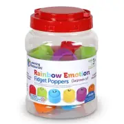 Learning Resources Sensory Rainbow Kid's Emotions Fidget Poppers Set of 24
