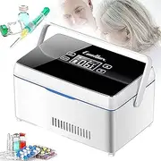 Mini Fridges Portable Insulin Cooler Refrigerated Box, Portable Medicine Cooler Refrigerator- Constant Temperature Reefer Rechargeable LCD Display 2-8℃