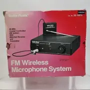 Radio Shack FM Wireless Microphone System 321221A Match Receiver Transmitter NOS