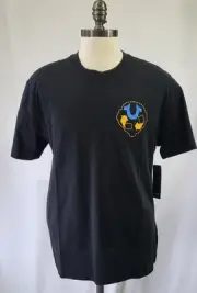 True Religion SS Knowledge Graphic Tee Black Suze Medium NWT