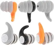 TOGEVAL 3 Pairs Waterproof Noise Cancelling Comfortable for Sleeping Swimming and Loud Music Size Grey and