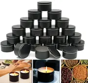 16x Candle Making Tins Candle Jars Metal For Wax Soy Making Container Box 100ml