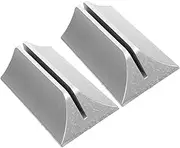 WEKAMOS 2Pcs Adjustable Desk Divider Clamps Plastic Screen Partition Clip for Glass Boards Stable Desktop Baffle Holder for Office Privacy Sleek Design for Minimalist Workspaces