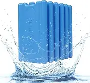 Lunch Freezer Ice Chest Packs Cool Cooler Slim Chiller Pad Long-Lasting Little Freeze Blocks for Kids Sandwich Boxes - Mini Set of 6