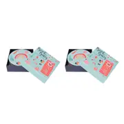 16pc Annabel Trends Coaster Set Home/Kitchen/Tabletop Round Decor Beach Babes