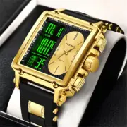 LIGE FOXBOX Men Digital Watches Male Military Wristwatch Big Case Quartz Watch