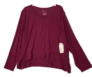 Xersionsize 3x Quick -dri Activewear Top Ruching on Sides & Cross Over Hem NWT