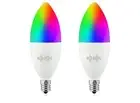 B11 LED Smart, WiFiLight Candelabra Bulb with Alexa Google Home, RGBCW Color ...