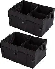 STOBAZA 2Pcs Collapsible Car Storage Organizer Durable Stuff Container for Vehicle Multifunctional Trunk Organizer for Groceries Emergency Gear More Portable Space