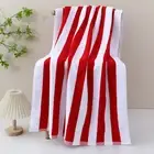 Striped Towel Summer Beach Luxurious Lightweight Quilt Blanket Set Quick