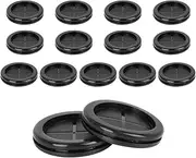 X AUTOHAUX 15pcs 50mm Rubber Grommet Eyelet Ring Gasket Double Side O Ring Electric Cable Protector Black for Car