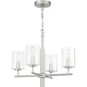Craftmade 55624-SN Hailie 4 Light 20 inch Satin Nickel Chandelier Ceiling Light