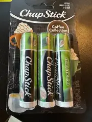 Brand New 3 Chap Stick Lip Balms Mint Mocha Coffee Collection Limited Edition !!