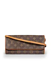 1998 Brown Monogram Crossbody Bag