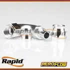 Aeroflow AF574-10DS - 10AN 570 Series Silver 120º Hose End Suits Teflon Hose