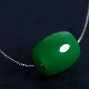 Jade Pendant Necklace for Men and Women's Transport Beads Pendant