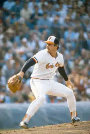 Mike Flanagan 1977 4 Baltimore Orioles Baseball Old Photo