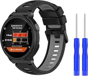 T Tersely Replacement Band for Garmin Forerunner 220 230 235 630 620 735XT, Silicone Straps Sport Watch Bands Quick Release Strap for Garmin Approach S5 S6 S20