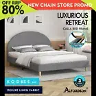 ALFORDSON Bed Frame Queen Double King Single Mattress Base Platform Grey Fabric