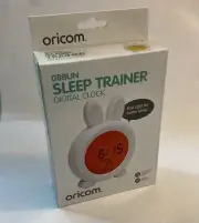 Oricom 08BUN Bunny Sleep Trainer Clock - Sleep Train Backlit Sun Moon Night Day