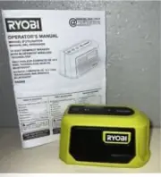 Ryobi PAD02B 18V ONE+ Portable Compact Smart Speaker with Bluetooth and Manual