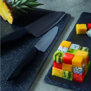 KYOCERA 日本京瓷 料理達人 陶瓷刀 黑色 Premier Ceramic Knife 陶瓷刀 雙刀 削皮器
