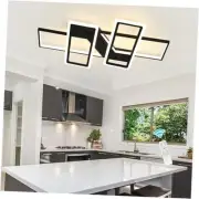 Modern LED Ceiling Light Black Flush Mount Ceiling Lights 80W Dimmable LED