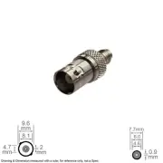 Coax RF Antenna Adapter Connector Converter BNC Female SMA Female