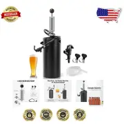 128oz Growler Tap System - Portable Mini Keg Beer Dispenser for Outdoor Fun
