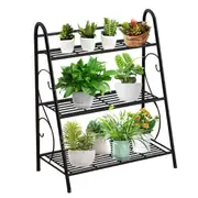 Metal Plant Stand 3 Tier Corner Rack Shelf Flower Pots Holder Inoor Outdoor