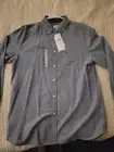 Lacoste Regular Fit Long Sleeve Mens Navy Blue Cotton Button Up Shirt CH9598 51