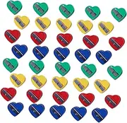 BCOATH Crayon Pencil Sharpeners Bulk Pack of 40 Manual Boys and Girls Sharpeners Mini Stationery for Use