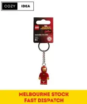 LEGO Marvel Super Heroes Invincible Iron Man 853706 Keychain Keyring BRAND NEW